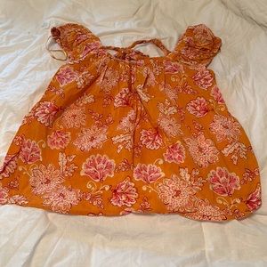 Orange blouse